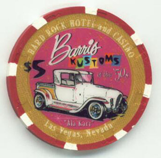 Hard Rock Hotel Barris Kustoms Ala Kart $5 Casino Chip