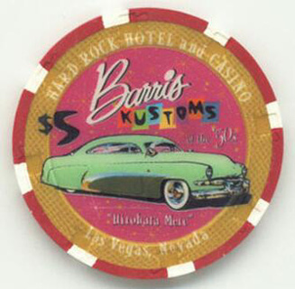 Hard Rock Hotel Barris Kustoms Hirohata Merc $5 Casino Chip