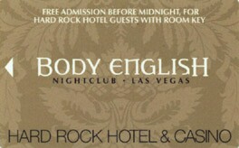 Hard Rock Hotel Room Key