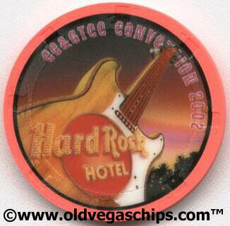 Las Vegas Hard Rock CC&GTCC 2002 Promo Casino Chip 
