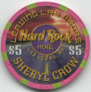 Las Vegas Hard Rock Hotel Sheryl Crow 1996 $5 Casino Chip 