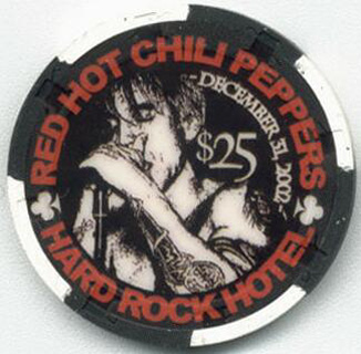 Hard Rock Red Hot Chili Peppers 2002 $25 Chip