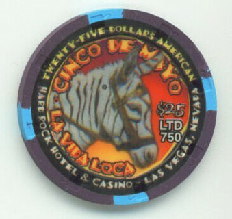 Hard Rock Cinco De Mayo 2001 $25 Poker Chip 