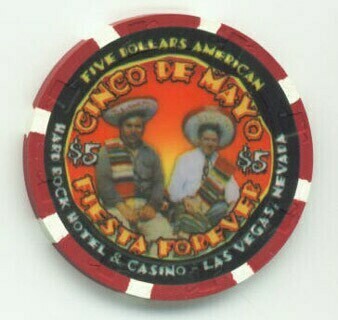 Las Vegas Hard Rock Hotel Cinco De Mayo 2000 $5 Casino Chip