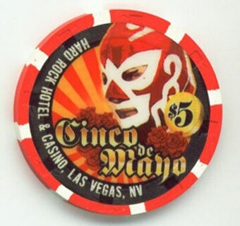 Las Vegas Hard Rock Hotel Cinco De Mayo 2006 $5 Casino Chip