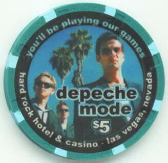 Hard Rock Hotel Depeche Mode $5 Casino Chip 