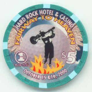 Hard Rock Hotel Fairway to Heaven 2000 $5 Casino Chip