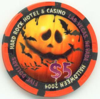 Hard Rock Halloween 2004 $5 Casino Chip
