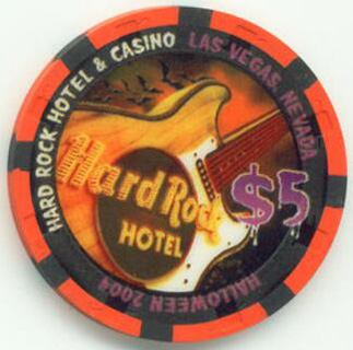 Las Vegas Hard Rock Halloween 2004 $5 Casino Chip
