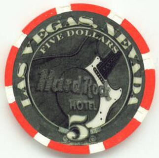 Hard Rock Abe Lincoln 2004 $5 Casino Chip