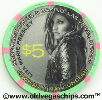Hard Rock Lisa Marie Presley $5 Casino Chips