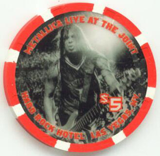 Hard Rock Metallica $5 Casino Chip
