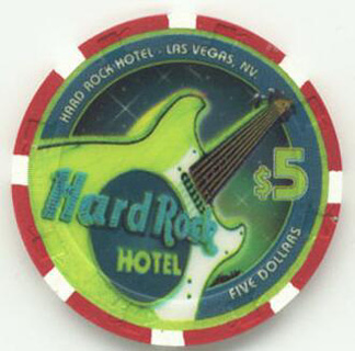 Las Vegas Hard Rock Moby 2002 $5 Casino Chip