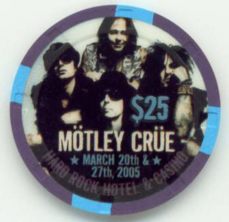 Hard Rock Hotel Motley Crue $25 Casino Chip
