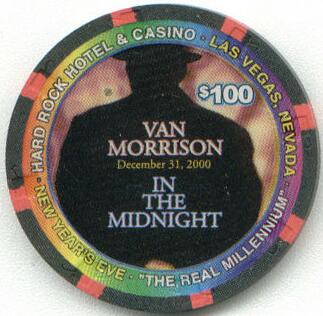 Hard Rock Hotel Van Morrison $100 Casino Chip 