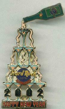 Las Vegas Hard Rock Hotel New Year 2002 Pin