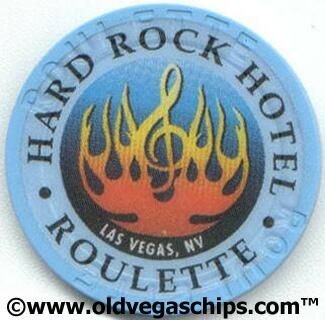 Las Vegas Hard Rock Hotel Orange Flame Orange Roulette Chip