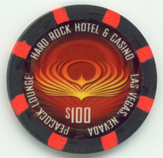 Hard Rock Hotel Peacock Lounge $100 Casino Chip