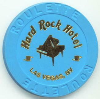 Las Vegas Hard Rock Hotel Blue Piano Roulette Casino Chip