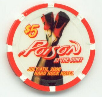 Hard Rock Hotel Poison at the Joint $5 Casino Chip