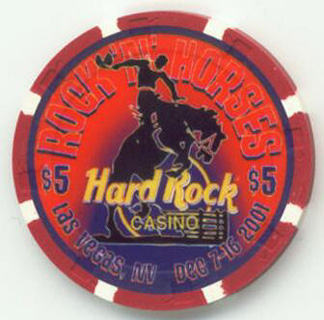Las Vegas Hard Rock Hotel Rock N' Horses Rodeo $5 Casino Chip 
