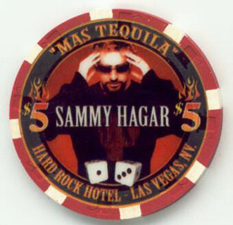 Las Vegas Hard Rock Sammy Hagar 2002 $5 Casino Chip