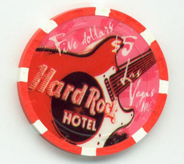 Hard Rock Hotel Valentine's Day 2006 $5 Casino Chip
