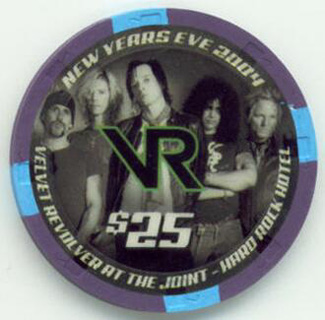 Las Vegas Hard Rock Velvet Revolver $25 Casino Chip