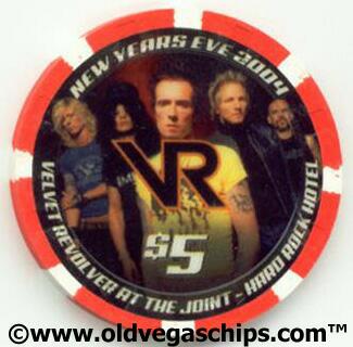 Hard Rock Velvet Revolver $5 Casino Chip