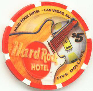 Hard Rock AVP Shootout Volleyball 2003 $5 Casino Chip
