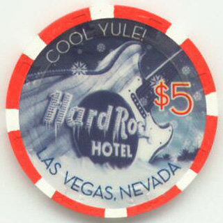 Las Vegas Hard Rock Christmas 2004 $5 Casino Chip
