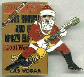 Las Vegas Hard Rock Hotel Christmas 2001 Pin