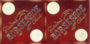 Las Vegas Binion's Horseshoe Casino Dice