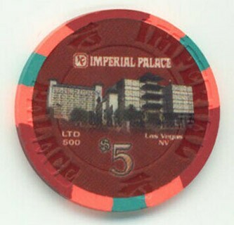 Imperial Palace Auto Collections $5 Casino Chip 