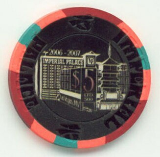 Imperial Palace New Year's 2007 $5 Casino Chip 