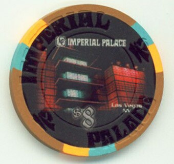 Imperial Palace Chinese New Year Tiger 2010 $8 Casino Chip