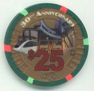 Imperial Palace 30th Anniversary $25 Casino Chip 