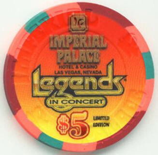 Imperial Palace Dealtainers 2004 $5 Casino Chip 