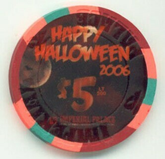Imperial Palace Halloween 2006 $5 Casino Chip