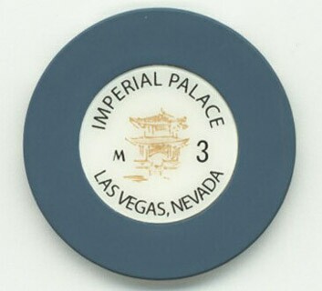 Imperial Palace Roulette Casino Chip Gray