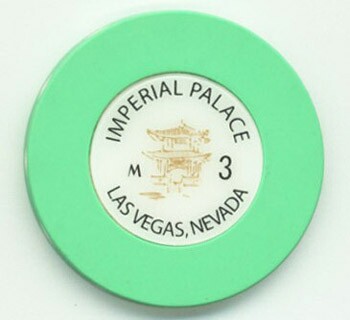 Imperial Palace Roulette Casino Chip Green
