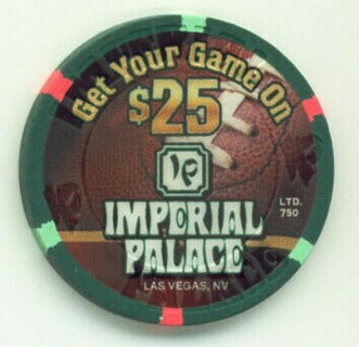 Imperial Palace Superbowl 2009 $25 Casino Chip