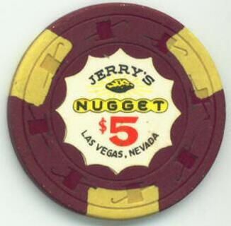 Las Vegas Jerry's Nugget $5 Casino Chip