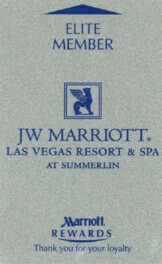 JW Marriott Rampart Casino Hotel Room Key