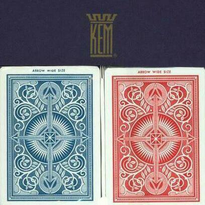 Kem Arrow Wide Regular Index Plastic Playing Cards