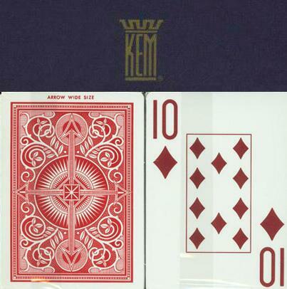 Kem Arrow Wide Super Index Plastic Playing Cards