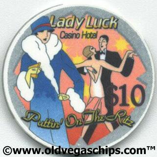 Lady Luck Puttin' on the Ritz $10 Casino Chip