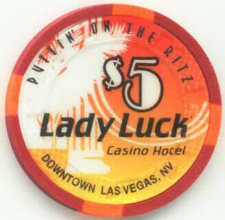 Lady Luck Puttin' on the Ritz $5 Casino Chip