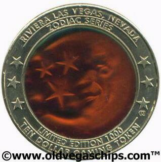 Las Vegas Riviera Libra Zodiac $10 Hologram Token 