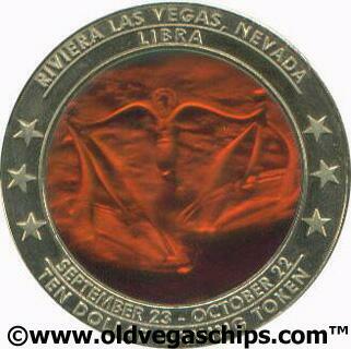 Riviera Libra Zodiac $10 Hologram Token 